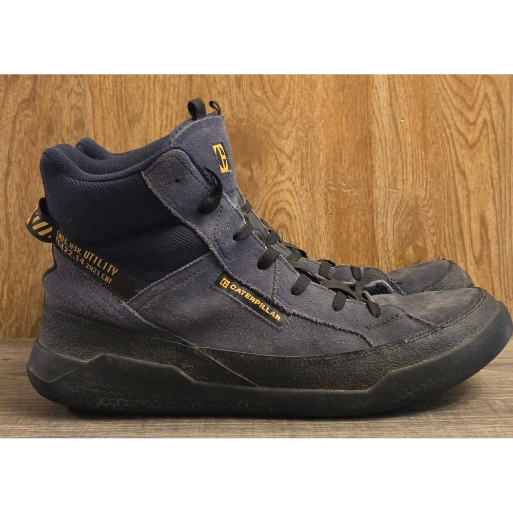 Caterpillar Original Hex Hi Utility Shoes Men's Size 10.5 Blue